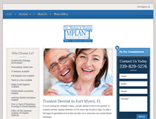 Tablet Screenshot of dentalimplantfortmyers.com